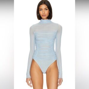 NWT X Intimately FP Under It All Bodysuit In Burgundy